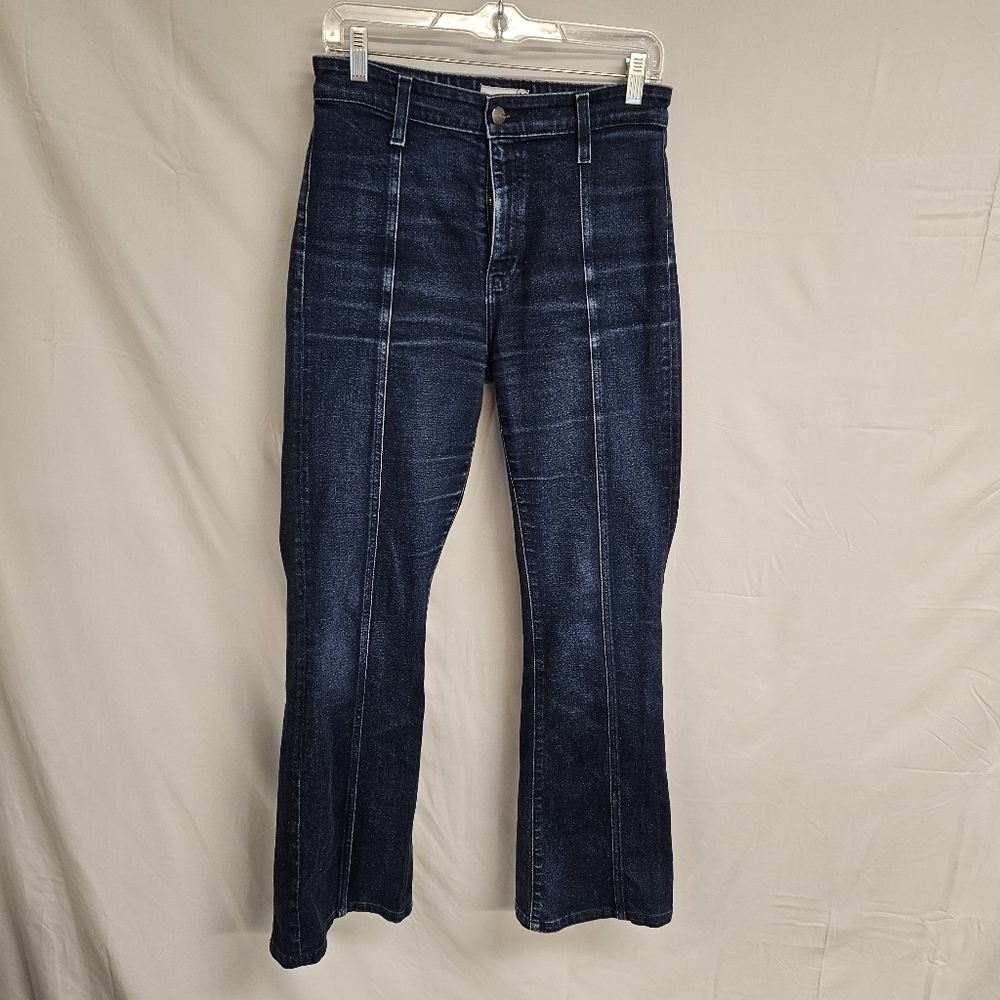 $275 EmRata X Adriano Goldschmied Anisten High Rise Sway Slit Bootcut Jean Sz 27